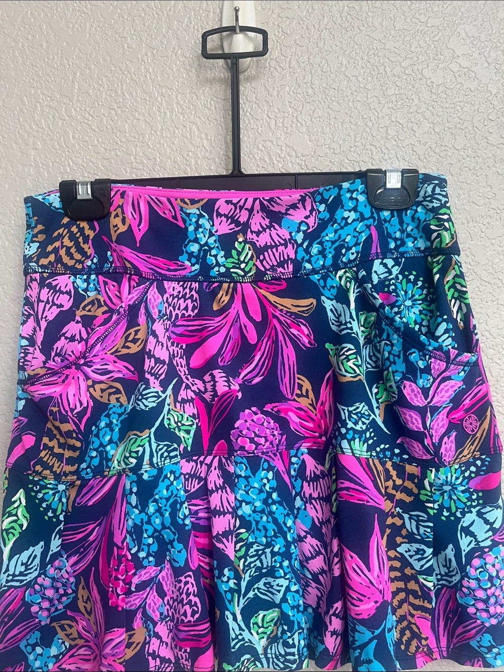 Lilly Pulitzer Luxletic Skirt Skort Aegean Navy Calypso Coast Bessie Size S - Picture 3 of 9